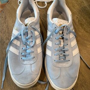 adidas Gazelle Women's Sneakers in Light Blue and White